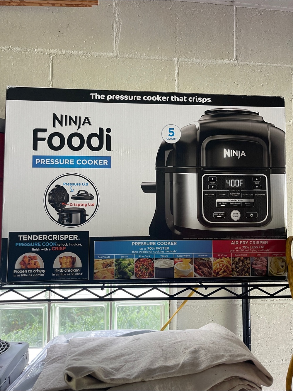 Ninja Foodi 5 quart Pressure Cooker Air Fryer Combo